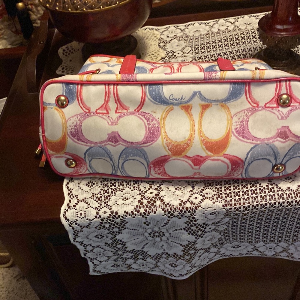 Coach handbag with three compartments - Picture 4 of 4